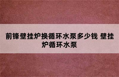 前锋壁挂炉换循环水泵多少钱 壁挂炉循环水泵